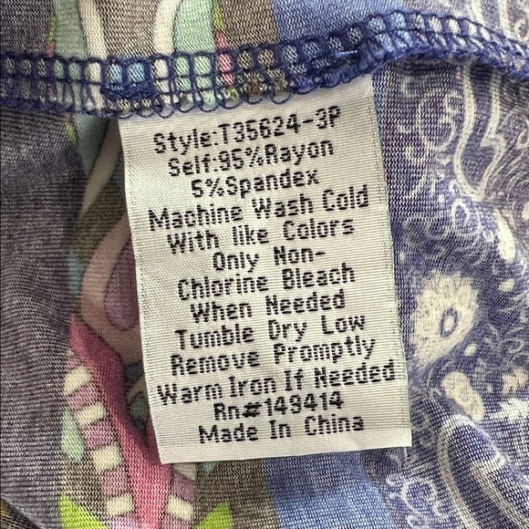 Johnny Was Janie Favorite Tiered Tea Length Dress Colorful V-Neck Dress - Picture 8 of 9